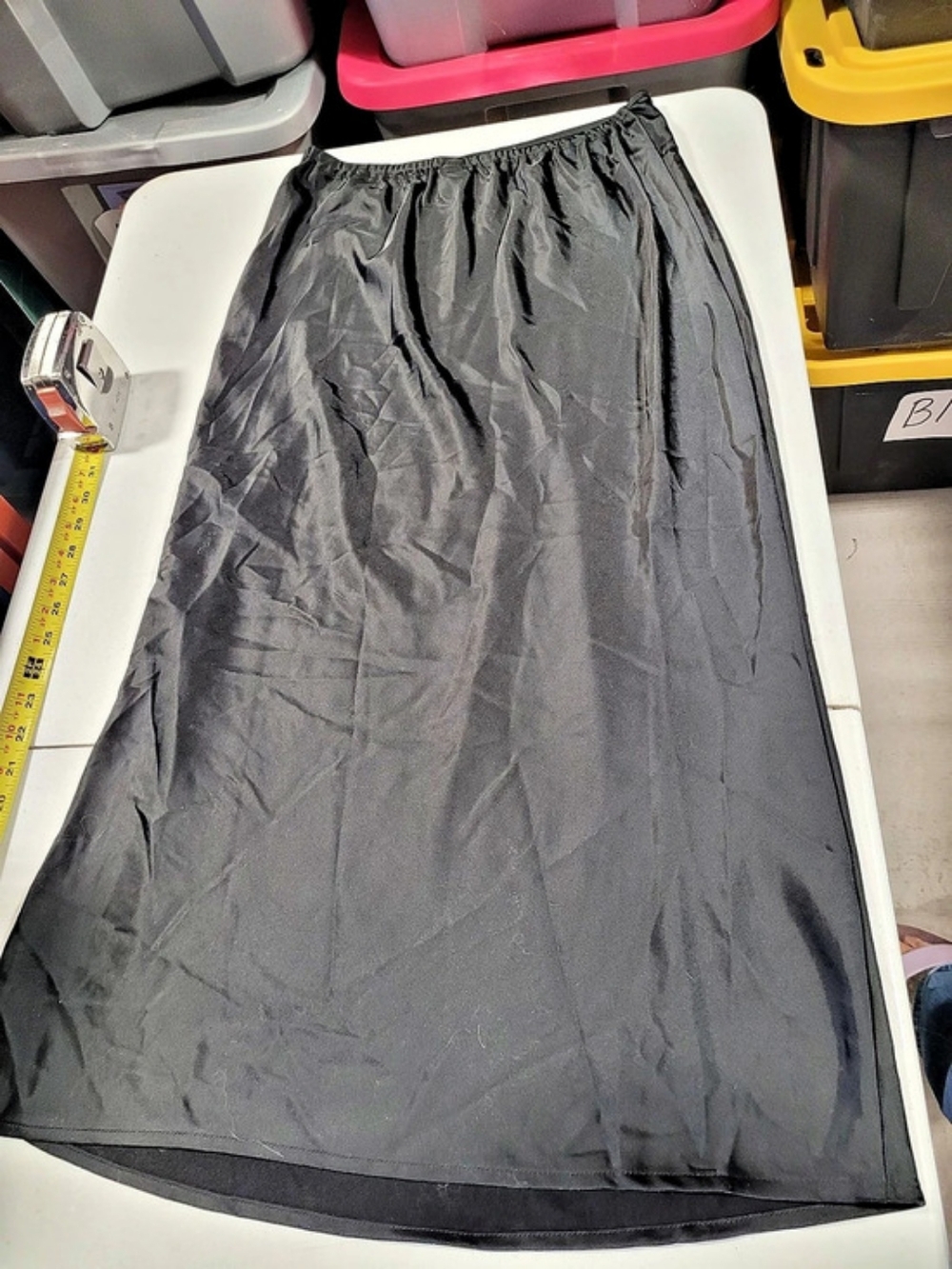 Old Navy Satin Maxi Skirt Black XS